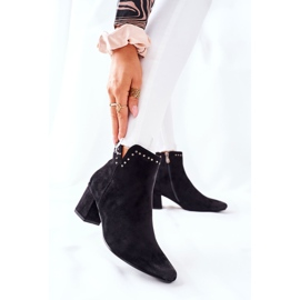 Vinceza Botas femininas camurça preta brinlack preto 2