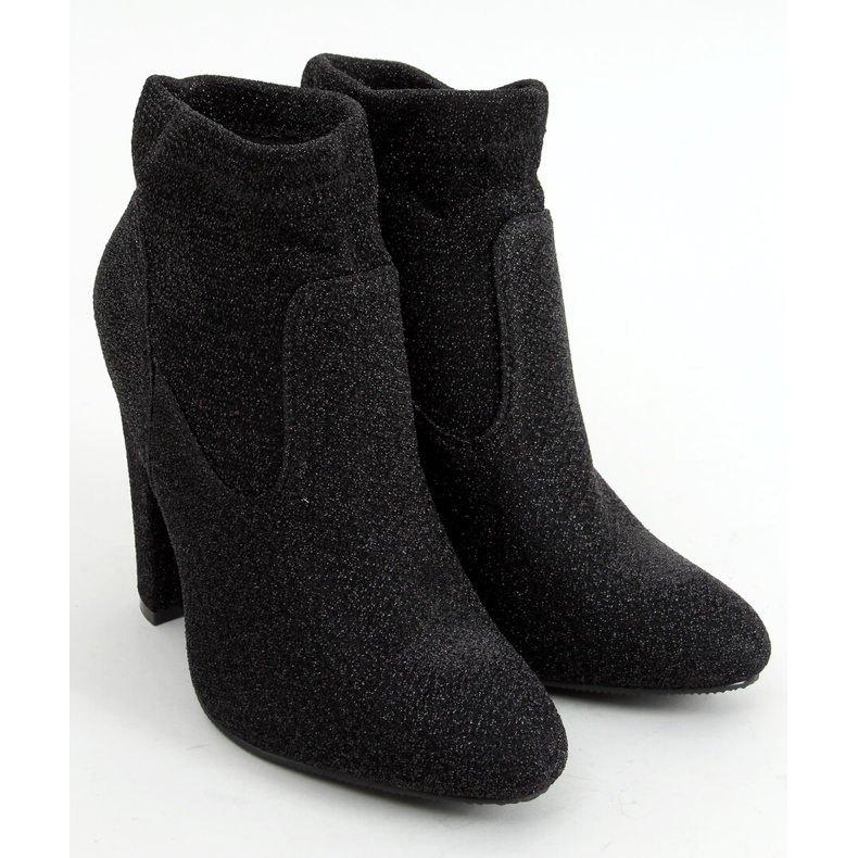 Botas com fio brilhante preto 168-132 preto 1