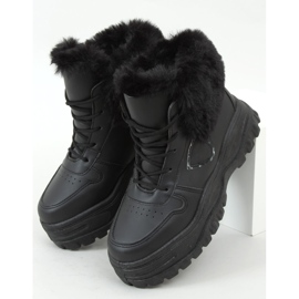 Botins pretos com pelo 2C9XX064-2 Preto 1