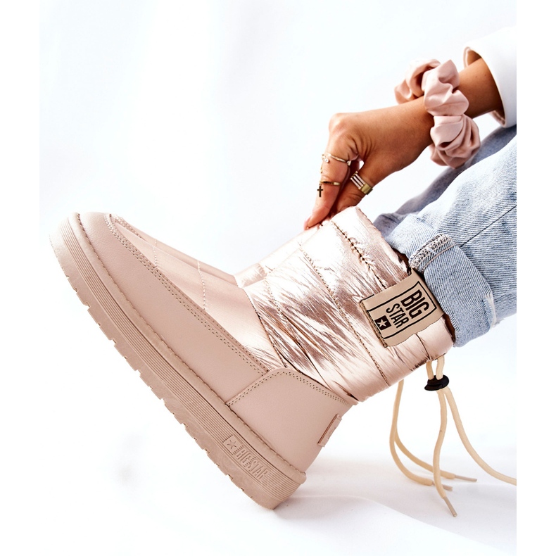 Botas de neve femininas Big Star II274121 Bege 2