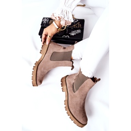 Botas de couro Botas Jodhpur Nicole Brown Brace marrom 1
