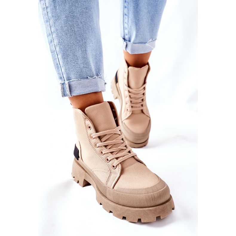 PS1 Botas Khaki Any One Femininas bege 2