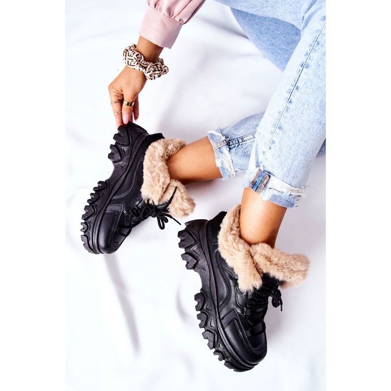 PM1 Limerick Botas Quentes Pretas Femininas preto 2