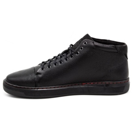 Polbut Sapatos masculinos com isolamento de couro 2110F Preto 1