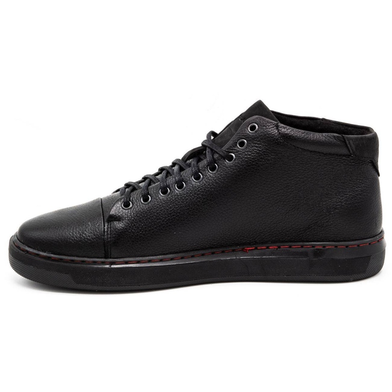 Polbut Sapatos masculinos com isolamento de couro 2110F Preto 1