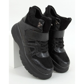 Sapatos de sola alta KL-771 Preto 1