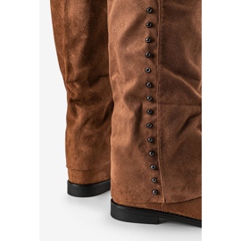 Botas de camelo no salto em cunha Colorado marrom 1