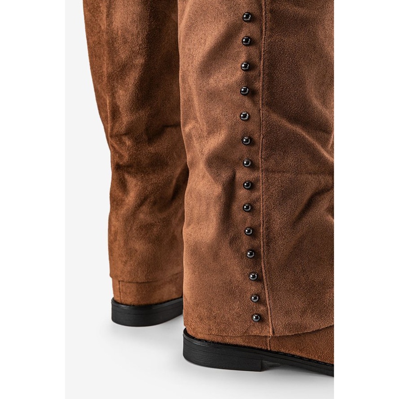 Botas de camelo no salto em cunha Colorado marrom 1