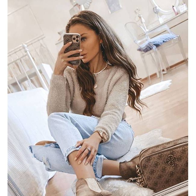 Botins Khaki Ana em um poste bege marrom cáqui 1