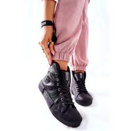 Tênis feminino Big Star II274155 preto com isolamento 1