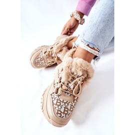 PM1 Calçados esportivos femininos quentes Khaki Heart Beats cáqui 2