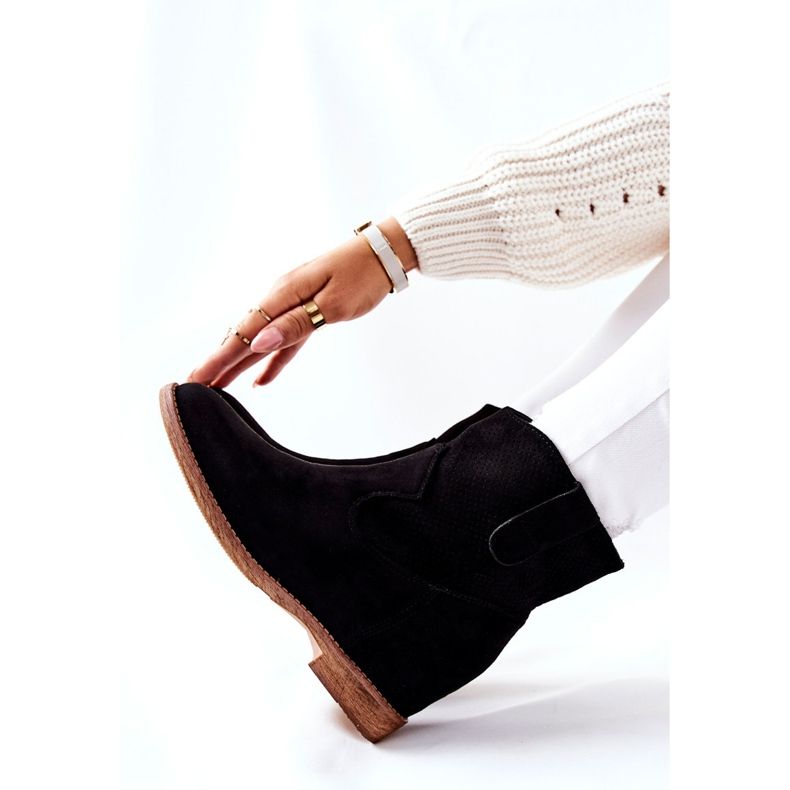 PG1 Botas pretas de camurça Polon preto 1