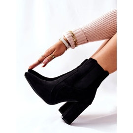 PG1 Botas de camurça femininas com salto preto Kastren 2