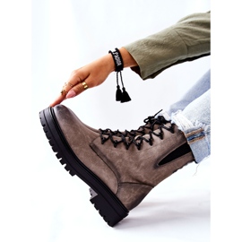 Trabalhadores de botas aquecidos Sergio Leone Gray TR756 cinza 2