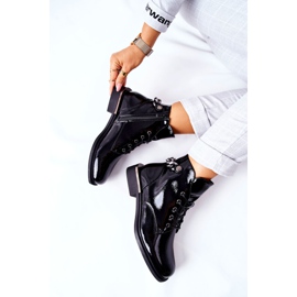 Botas Aquecidas Lacadas Sergio Leone Preto BT405 1