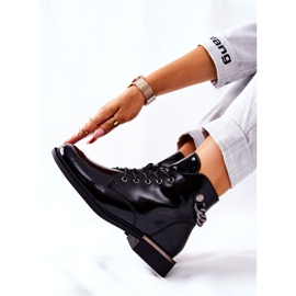 Botas Aquecidas Lacadas Sergio Leone Preto BT405 2