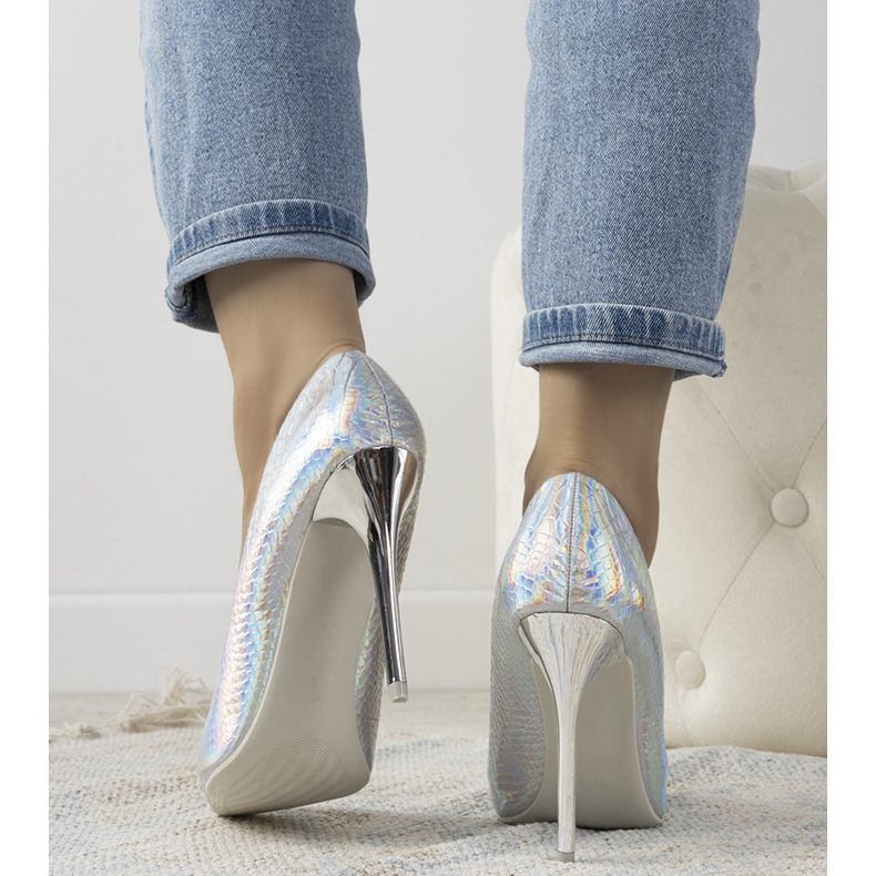 Alfinetes holográficos de prata Craigie 1