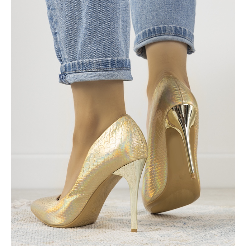 Alfinetes holográficos de ouro de Craigie dourado 1