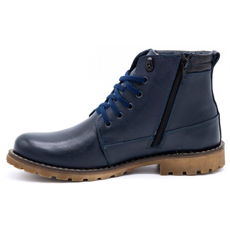 Olivier Botas de inverno de couro 754 azul marinho azul-marinho 1