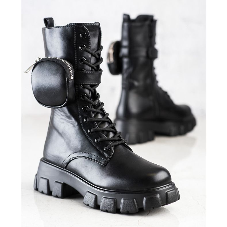 Bestelle Botas elegantes com bolso preto 1