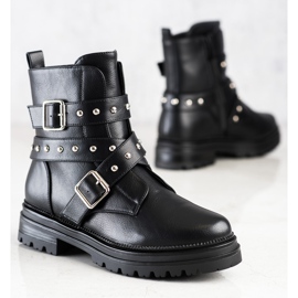 Bestelle Botas de trabalho com strass preto 1 Bestelle Botas de trabalho com strass preto 1