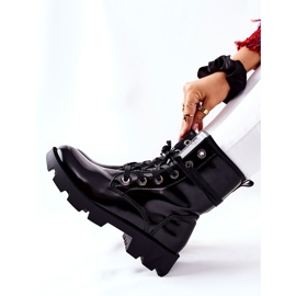 PG1 Botas de trabalhadoras femininas negras preto 2