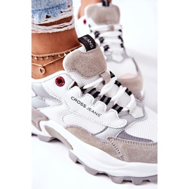 Calçados Esportivos Femininos Cross Jeans Branco e Cinza II2R4020C 1