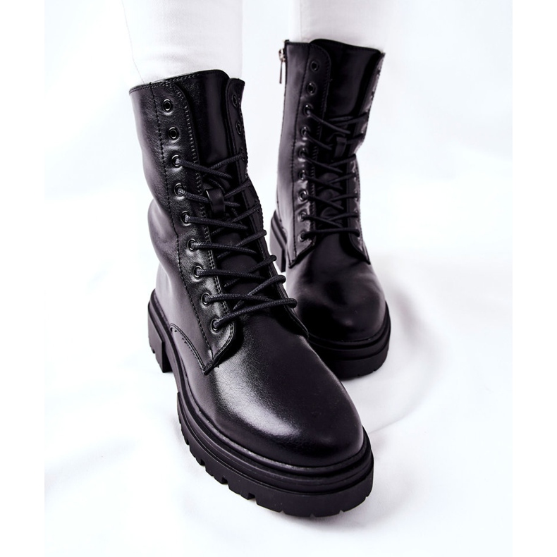 PE1 Trabalhadores de botas altas, Black Rozelle preto 1