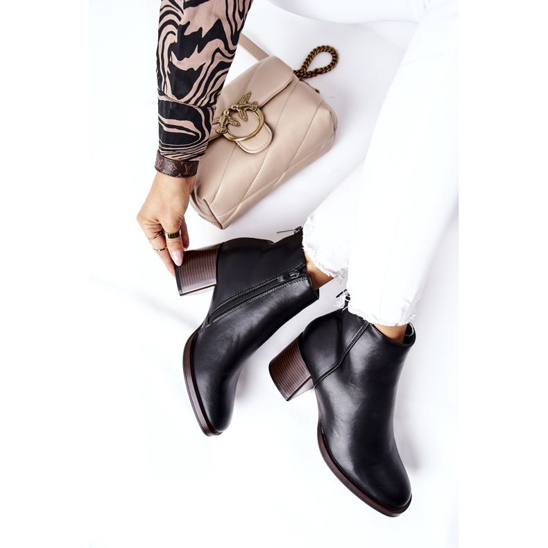 Botas Sergio Leone em uma barra BT545 preta preto 1