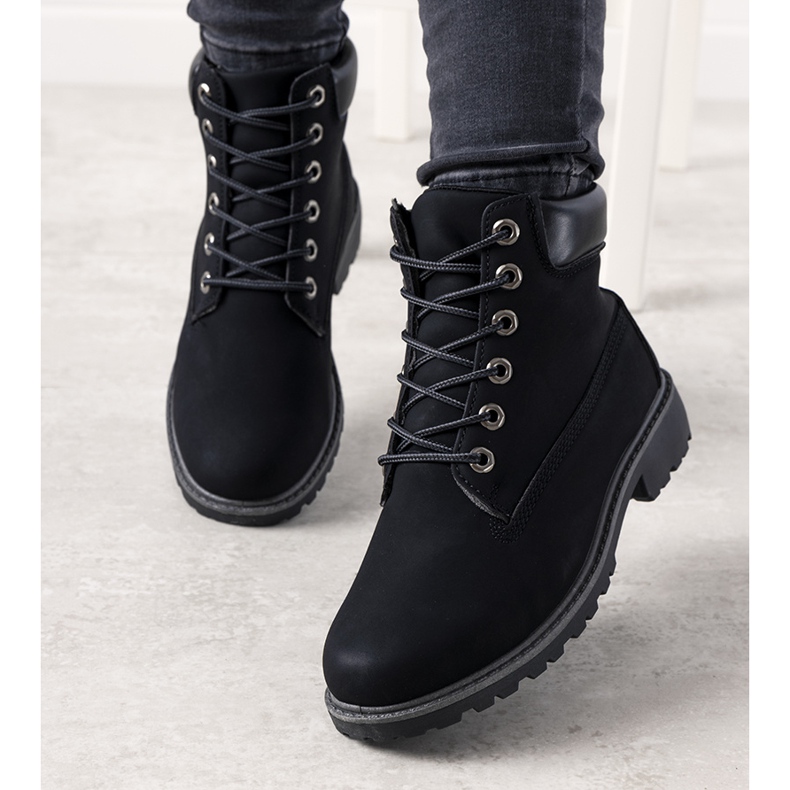 Botas Albracca femininas negras preto 1