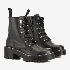 Sapatos femininos negros da Amedee preto 1