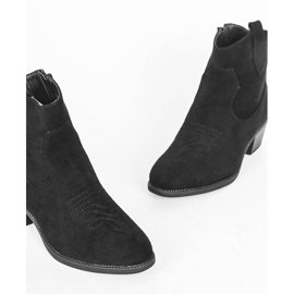 Botas pretas com salto baixo da Rosi preto 1