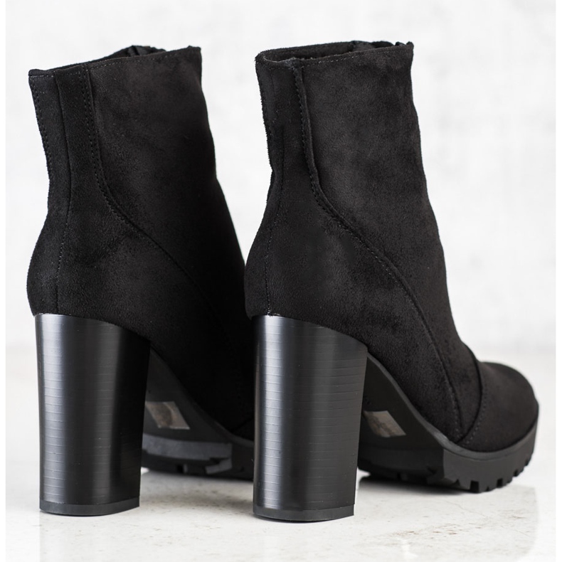 Cm Paris Botas de camurça elegantes preto 1