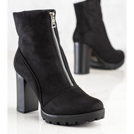 Cm Paris Botas de camurça elegantes preto 2