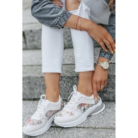 Calçados esportivos femininos brancos da Tia multicolorido 1