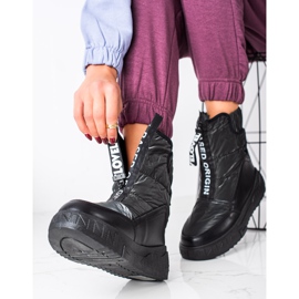 Seastar Botas de neve no controle deslizante preto 1