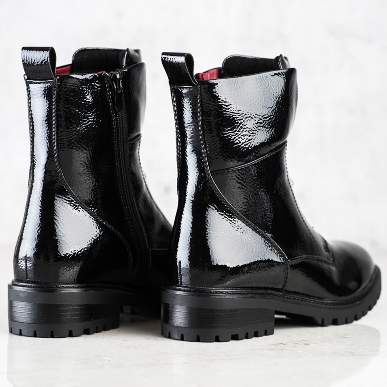 Erynn Trabalhadores envernizados no controle deslizante preto 1