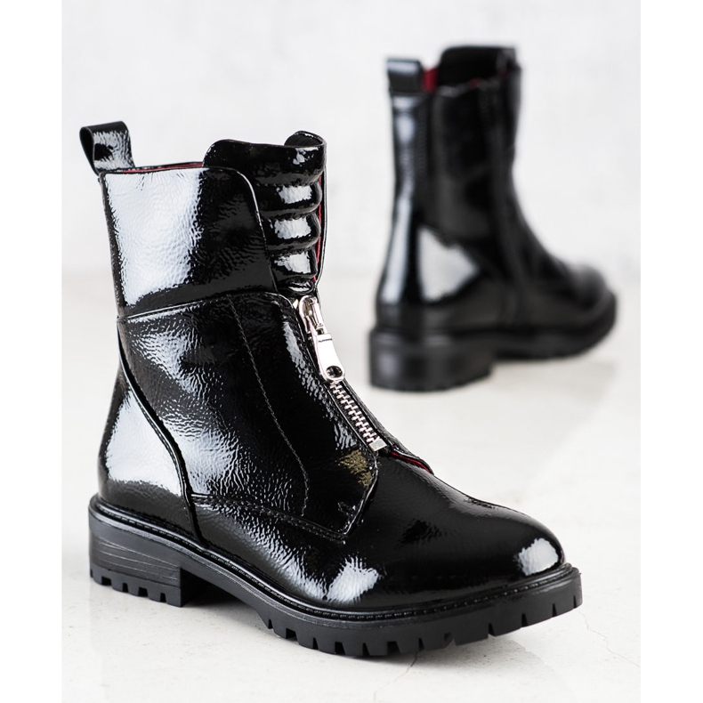 Erynn Trabalhadores envernizados no controle deslizante preto 2