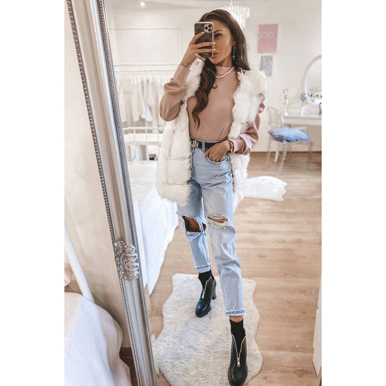 Botins pretos com zíper Rocko 2