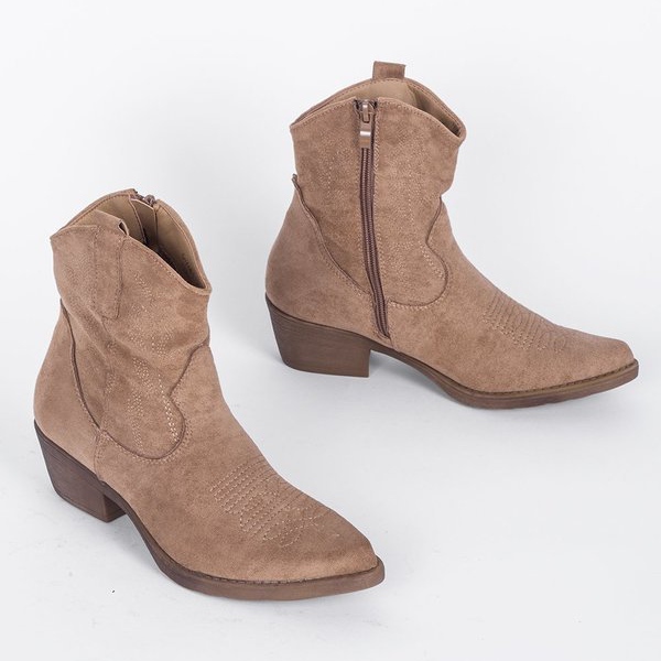 Botas de cowboy bege da Bowie 1