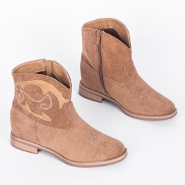 Botins bege Ana cáqui 1