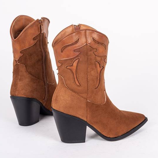 Botas de cowboy altas marrons Megi marrom 1