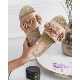 Sapatilhas Sun Sparrow bege femininas rosa 1