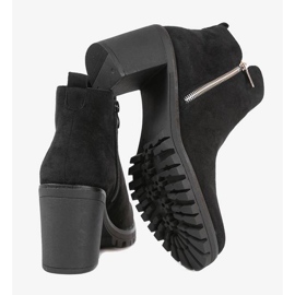 Botas pretas de tornozelo no poste Tiny preto 1