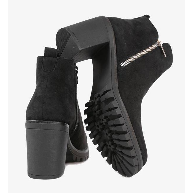 Botas pretas de tornozelo no poste Tiny preto 1