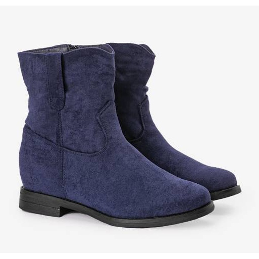 Botas azul-marinho em calcanhar Buenna coberto azul marinho 2