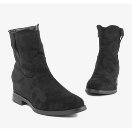 Botas pretas em calcanhar Buenna coberto preto 1