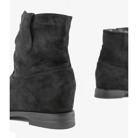 Botas pretas em calcanhar Buenna coberto preto 2