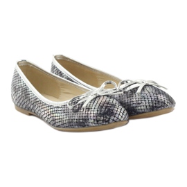 American Club Bailarinas americanas C061 cinza para meninas 4