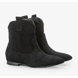 Botas pretas Femina de salto baixo preto 1